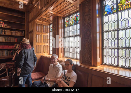 Das Shakespeare Zimmer im Mitchell Library in Sydney ist konzipiert und im Stil der Tudor Periode erbaut und enthält viele Verweise auf seine Arbeit Stockfoto