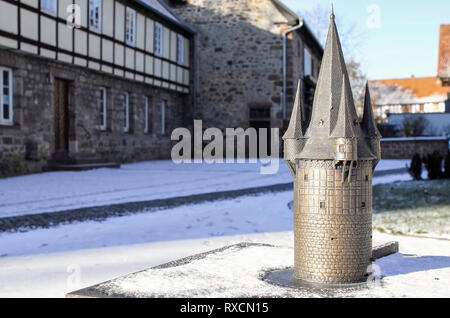 Malerisches Neustadt Hessen Fachwerk Junker Hansen Turm Deutschland Deutschland Stockfoto