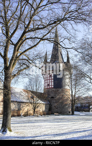 Malerisches Neustadt Hessen Fachwerk Junker Hansen Turm Deutschland Deutschland Stockfoto