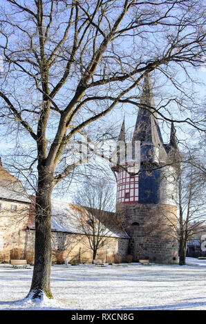 Malerisches Neustadt Hessen Fachwerk Junker Hansen Turm Deutschland Deutschland Stockfoto