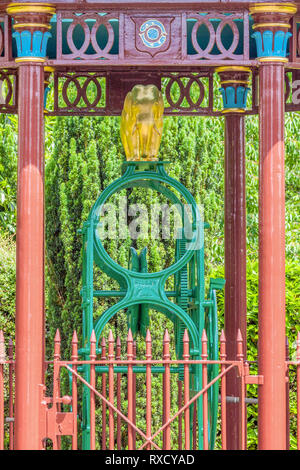 Maharajahs Gut gewundenen Gang und Elefanten, Stoke Row, Oxfordshire, UK Stockfoto