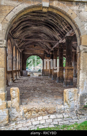 Alte Markthalle, High Street Chipping Campden, Gloucestershire, UK Stockfoto