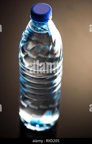 Ein Bild der Flasche Trinkwasser Stockfoto