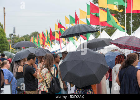 9 Mar 2019, multikulturellen Australien war heute am Africultures Festival in Wyatt Park, Lidcombe, Sydney Australien statt. Stockfoto