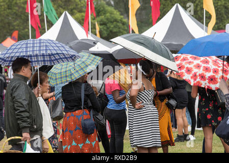 9 Mar 2019, multikulturellen Australien war heute am Africultures Festival in Wyatt Park, Lidcombe, Sydney Australien statt. Stockfoto