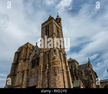 Die Kathedrale der Stadt Dol-de-Bretagne in der Bretagne Stockfoto