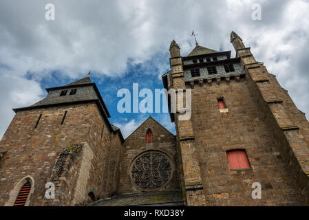 Die Kathedrale der Stadt Saint-Brieuc in der Bretagne Stockfoto