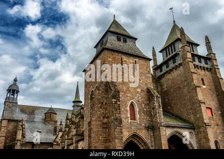 Die Kathedrale der Stadt Saint-Brieuc in der Bretagne Stockfoto