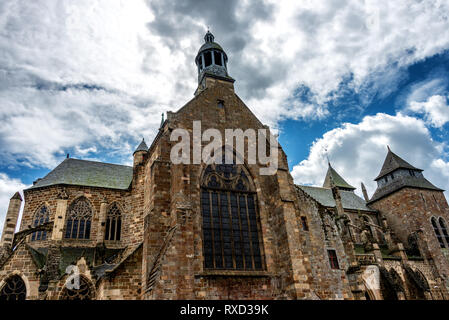 Die Kathedrale der Stadt Saint-Brieuc in der Bretagne Stockfoto