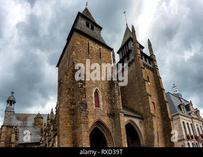 Die Kathedrale der Stadt Saint-Brieuc in der Bretagne Stockfoto