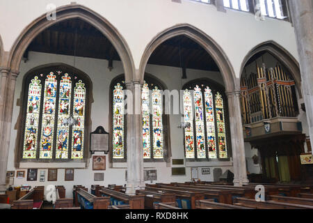 St Mary's Church, East Bergholt, Suffolk, England, Großbritannien Stockfoto