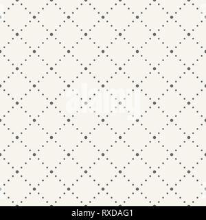 Zusammenfassung nahtlose Muster. Moderne, elegante Textur. Gepunktete Linien. Wiederkehrende geometrische Fliesen mit gepunkteten Rauten. Vector Hintergrund. Stock Vektor