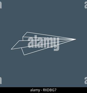 Vektor outline Paper Plane Symbole. Führung. business Thema 10 eps Stock Vektor