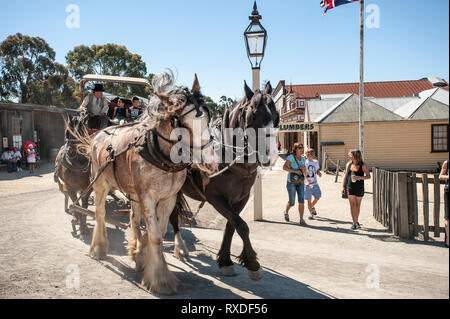 Sovereign Hill open air Museum Stockfoto