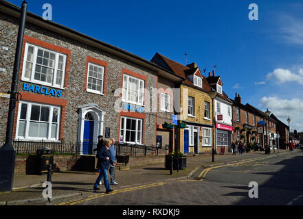 Die Barclays Bank, High Street, Princes Risborough, Buckinghamshire, Großbritannien Stockfoto