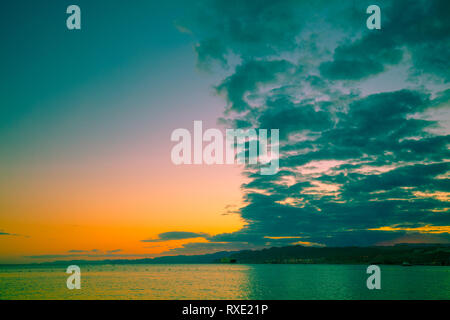 Sonnenuntergang über dem Roten Meer. Eilat, Israel Stockfoto