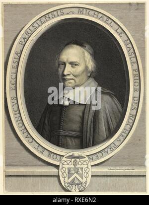 Michael Le Masle. Robert Nanteuil; Französisch, 1623-1678. Datum: 1661. Abmessungen: 330 x 249 mm. Ätzen und Gravur auf Papier. Herkunft: Frankreich. Museum: Das Chicago Art Institute. Stockfoto