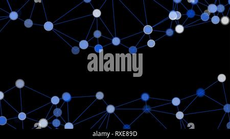Punkte und Linien vektor Infografik Muster Stock Vektor