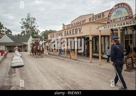 Sovereign Hill open air Museum Stockfoto