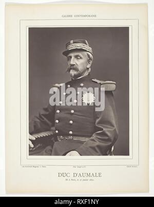 Duc d'amuale. Appert; Französisch, 19. Datum: 1876-1878. Abmessungen: 23,2 x 18,2 cm (Bild/Papier); 34,1 × 26 cm (Berg). Woodburytype, aus der Zeitschrift "Galerie Contemporaine Littéraire, Artistique (1878), Band 5. Herkunft: Frankreich. Museum: Das Chicago Art Institute. Stockfoto