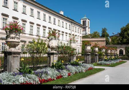 Mirabellgarten in Salzburg. Stockfoto