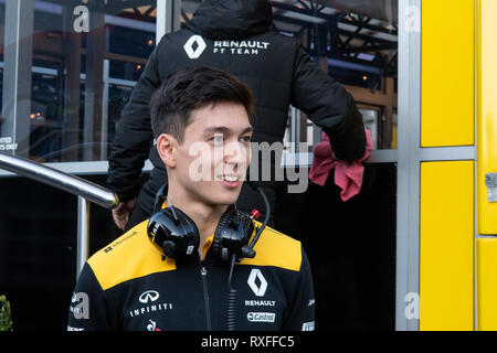 Barcelona, Spanien. 1. März, 2019 Jack Aitken aus Großbritannien Renault Sport F1 finden Fahrer bei Tag 8 der Formel 1 vor Saisonbeginn testen. Stockfoto