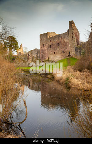 Hailes Schloss ist vor allem auf eine Burg aus dem 14. Jahrhundert über eine Meile und eine Hälfte süd-westlich von East Linton, East Lothian, Schottland Stockfoto