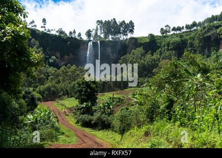 Sipi Falls Mount Elgon, Uganda Stockfoto