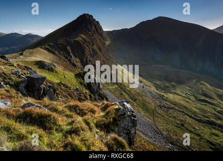 Mynydd Drws y Coed von Y Garn, Nantlle Ridge, Snowdonia National Park, North Wales, UK Stockfoto