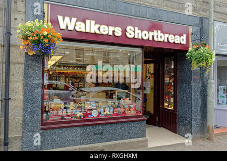 Walkers Shortbread shop in Grantown-on-Spey, Highlands, Schottland, UK Stockfoto