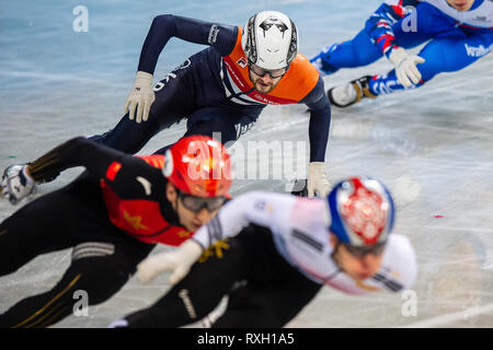 9. März 2019 Sofia, Bulgarien ISU World Short Track Speed Skating Championships Itzhak De Laat Credit: Orange Bilder vof/Alamy leben Nachrichten Stockfoto