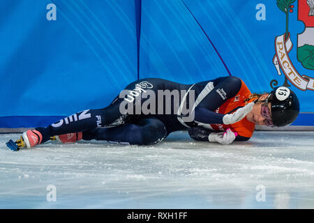 9. März 2019 Sofia, Bulgarien ISU World Short Track Speed Skating Championships Lara van Ruijven Credit: Orange Bilder vof/Alamy leben Nachrichten Stockfoto