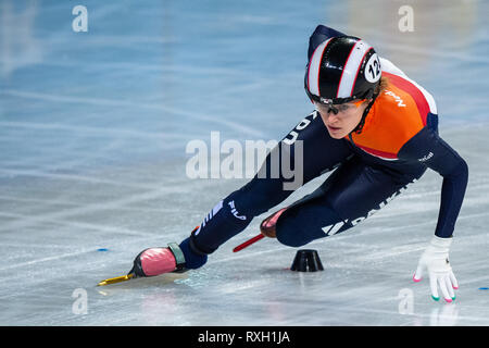 9. März 2019 Sofia, Bulgarien ISU World Short Track Speed Skating Championships Rianne De Vries Credit: Orange Bilder vof/Alamy leben Nachrichten Stockfoto