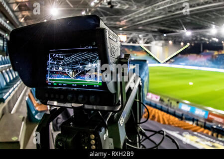 ARNHEM, Vitesse - Feyenoord, 10-03-2019 Fußball, niederländischen Eredivisie Saison 2018 - 2019, Philips Stadion, Überblick über das Stadion, Fox television Kamera Stockfoto