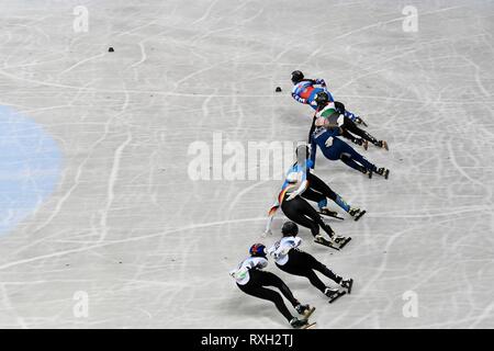 Sofia, Bulgarien. 9. März 2019. 09-03-2019 SHORTTRACK: ISU WORLD SHORT TRACK SKATING CHAMPIONSHIPS: SOFIA illustratief Foto: SCS/Soenar Chamid Credit: Lba Co.Ltd./Alamy leben Nachrichten Stockfoto