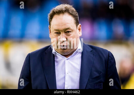 ARNHEM, Vitesse - Feyenoord, 10-03-2019 Fußball, niederländischen Eredivisie Saison 2018 - 2019, Stadion de Gelredome, Vitesse Trainer Leonid Slutskiy Stockfoto