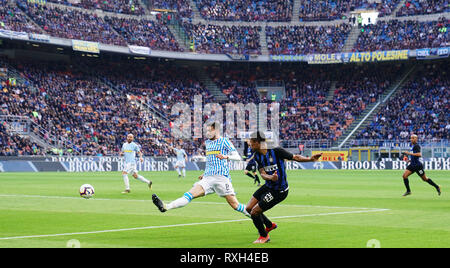 Mailand, Italien. 10. Mär 2019. Foto Spada/LaPresse 10 Marzo 2019 Milano (Italia) Sport calcio Inter vs Spal - Campionato di calcio Serie A TIM 2018/2019 - Stadio San Siro Nella Foto: Berger Foto Spada/LaPresse März 10, 2019 Milan (Italien) Sport Fussball Inter vs Spal - Italienische Fußball-Liga einen TIM 2018/2019 - San Siro Stadion In der Pic: Berger Credit: LaPresse/Alamy leben Nachrichten Stockfoto