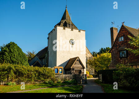 Die Kirche des Hl. Bartholomäus, die Grünen, Otford, Kent Stockfoto