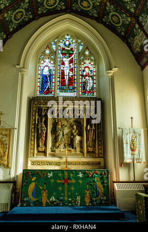 St. Nicholas Kirche, Kirche Zeile, Chislehurst, Kent Stockfoto