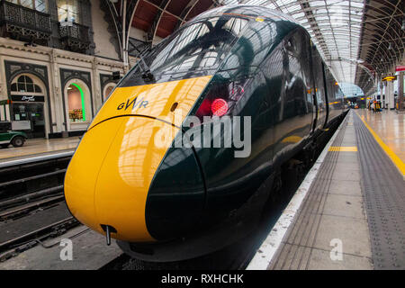 Marke neue Klasse 800 elektrische Züge in der Londoner Paddington Station Stockfoto