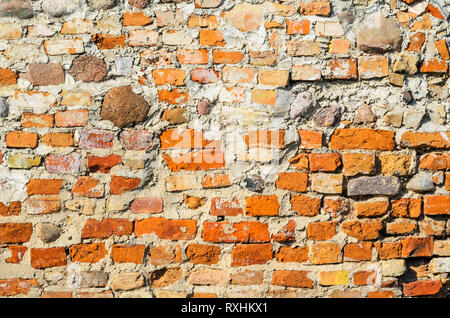 Alte Ziegel Wand Hintergrund Stockfoto