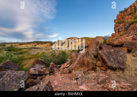 Arthur's Rock Trail bei Sonnenaufgang Stockfoto