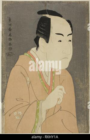 Der Schauspieler Ichikawa Monnosuke II als Datum keine yosaku. Toshusai Sharaku??? ??; Japanisch, aktive 1794-95. Datum: 1794. Abmessungen: 38,6 x 25,6 cm. Farbe holzschnitt; Oban. Herkunft: Japan. Museum: Das Chicago Art Institute. Stockfoto