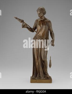 Die Filatrice (Spinner). Henry Kirke Braun; American, 1814-1886; durch die Gießerei des Künstlers, Brooklyn, New York. Datum: 1850. Abmessungen: 50,8 × 30,5 × 17,8 cm (20 × 12 × 7 in.). Bronze. Herkunft: Brooklyn. Museum: Das Chicago Art Institute. Stockfoto