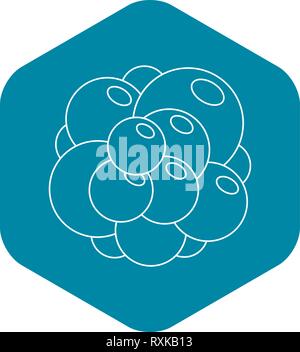 Eierstock-Symbol, Umriss-Stil Stock Vektor