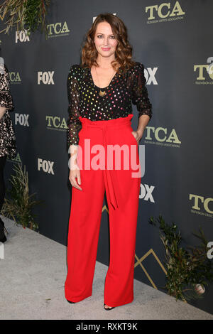 FOX TCA All-Star-Party im Bild House mit: Amy Acker Wo: Los Angeles, Kalifornien, Vereinigte Staaten, wenn: 07 Feb 2019 Credit: Nicky Nelson/WENN.com Stockfoto