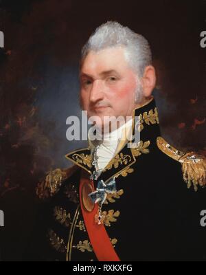 Generalmajor Henry Dearborn. Gilbert Stuart; American, 1755-1828. Datum: 1812. Abmessungen: 71,5 x 57,1 cm (28 1/4 x 22 1/2 in.). Öl auf Mahagoni Panel. Herkunft: Roxbury. Museum: Das Chicago Art Institute. Stockfoto