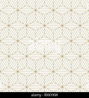Linienmuster Vektor. Gold geometrischen Hintergrund. Stock Vektor