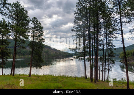 Am frühen Morgen Sicht auf den Sheridan Lake Stockfoto