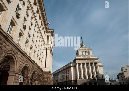 Die ehemaligen Kommunistischen Partei Haus, Sofia, Bulgarien Stockfoto